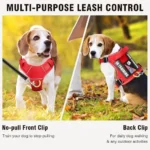 Pink Reflective Tactical Dog Harness Set - Image 4
