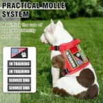 Pink Reflective Tactical Dog Harness Set - Image 2