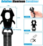 Heavy Duty Shock Absorbing Leashes with Car Seatbelt - Image 7