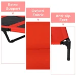 Moisture Proof Elevated Dog Bed with Steel Frame - Image 4