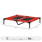 Moisture Proof Elevated Dog Bed with Steel Frame - Image 5