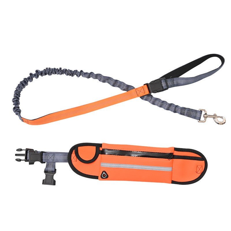 000_db36cdfa-75f5-4a40-a571-986f3f72a62f.jpg Orange Adjustable Hands-Free Dog Leash - Image 1