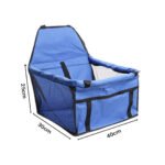 Waterproof Car Seat Breathable Dog Carrier Bag - Blue - Image 2
