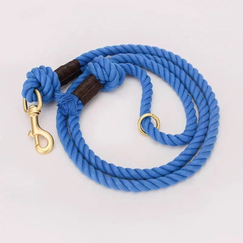 61061638573588_.pic_.jpg Dog Rope Leash - Sapphire Blue - Image 1