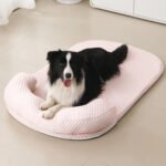 Breathable Large Dog Bed with Pillow Ice Silk Fabric - Image 2