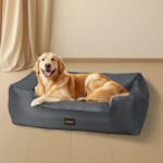 Waterproof Pet Dog Calming Bed - Grey - Image 5
