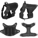 Tactical Dog Harness with Breathable Padding, Control Handle & MOLLE Panels - Image 4