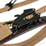Tactical Reflective Dog Leash with Bungee Shock Absorber & Dual Handles - Image 4
