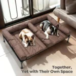 49-Inch XL Elevated Cooling Dog Bed with Removable Bolster Mat - Image 2