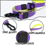 Waterproof PVC Dog Collar & Leash Set with Heavy-Duty Swivel Clip - Image 2