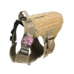 Tactical Dog Harness with Breathable Padding, Control Handle & MOLLE Panels - Image 3