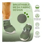 Breathable Mesh Dog Boots with Anti-Slip Paw Protection for Hot Pavement & Snow - Image 2