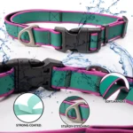 Waterproof Dog Collar with Reinforced Control Handle & Heavy-Duty D-Ring - Image 3