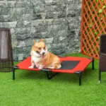 Elevated Cooling Dog Bed with Breathable Mesh & Sturdy Frame - Image 2