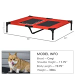 Elevated Cooling Dog Bed with Breathable Mesh & Sturdy Frame - Image 3