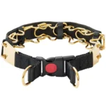 Stainless Steel Prong Collar with Quick-Release Buckle for Dogs