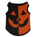 Funny Pumpkin Print Dog Shirt for Halloween - Image 6