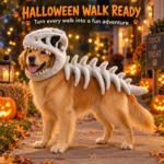 Dinosaur Skull Hood Pet Costume for Medium and Large Dogs