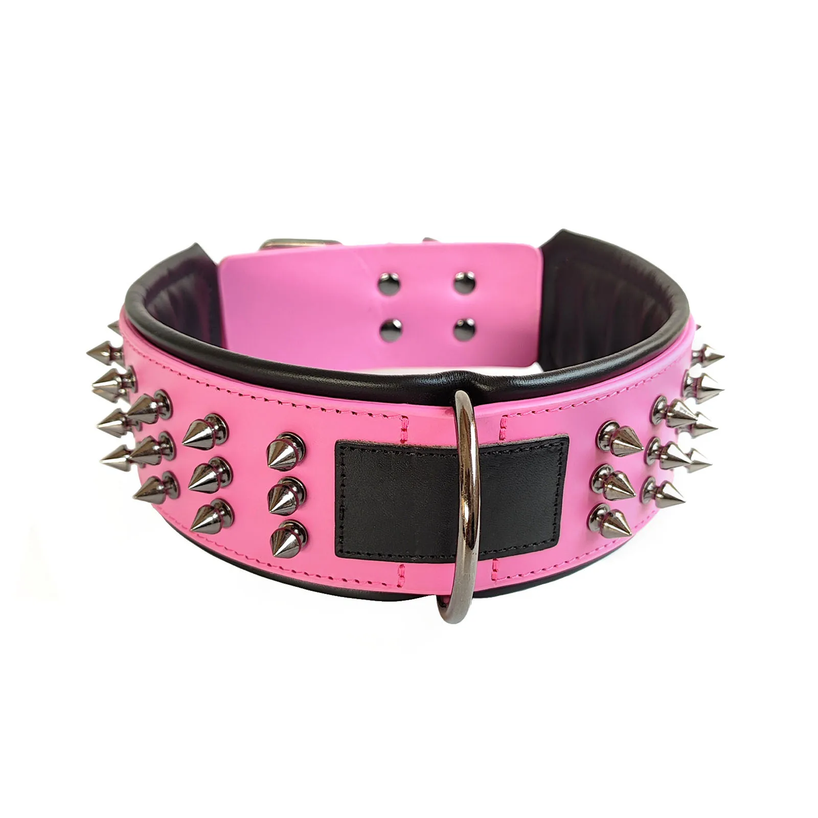 kf-S6aa8752cec0849a5a667d2d19dc950adi Thickened Leather Dog Collar with Rivets for Bully Breeds - Image 1