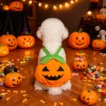 Cartoon Pumpkin Overalls for Pets with Adjustable Fit - Image 3