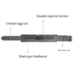 Thickened Leather Dog Collar with Rivets for Bully Breeds - Image 4