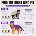 Slip-On T-Rex Skeleton Pet Costume with Skull Hood and Tail - Image 3