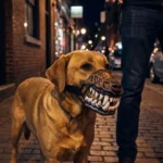 Werewolf Dog Muzzle Mask with Open Teeth and Elastic Strap - Image 4