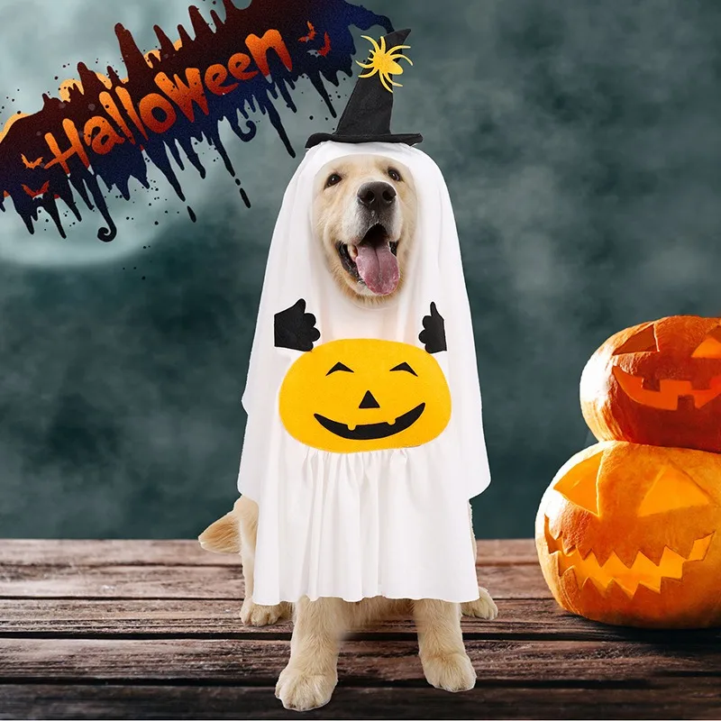 kf-Sdf1741892718465bb24423f6ea4187d0d Pumpkin and Ghost Costume Set with a Funny Halloween Look - Image 1