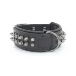 Thickened Leather Dog Collar with Rivets for Bully Breeds - Image 2